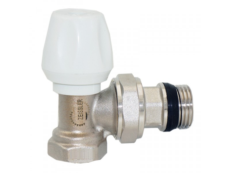 Вентиль регулировочный на подачу угловой 1/2 TIM RS201.02 со сгоном и кольцевым уплотнением
