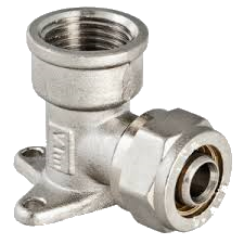 Угольник GF 16х1/2" вн/цанга с креплением