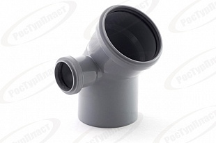 Отвод для ВНУТР. КАН. РТП 110/45* с выходом на 50 левый