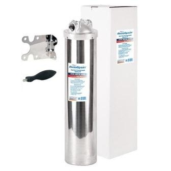 Колба АКВАБРАЙТ 20BB  1", Нержавеющая сталь для горячей воды+ кронштейн и ключ  