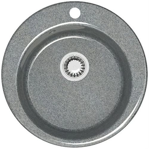 Мойка врезная BERGG Z30Q8 круглая Виктори темно серый(309) 475*475*180 