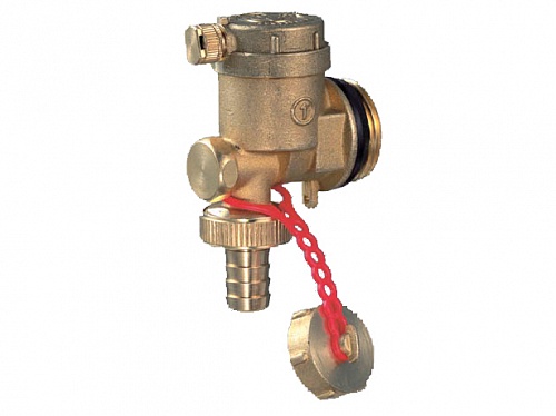 Концовка коллекторная R554I,  Ду 3/4", со спускным отсечным клапаном, автоматическим воздухоотводчик