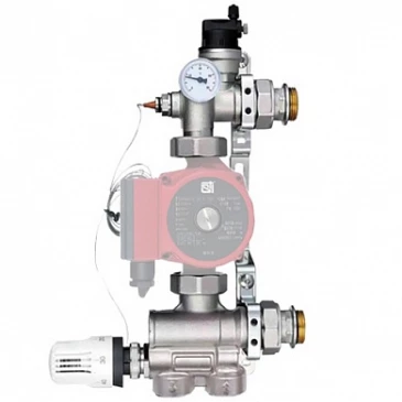 Насосно-смесительный узел STI Е008-3, с термогол.(210мм/130мм, G 1 1/2"), без насоса