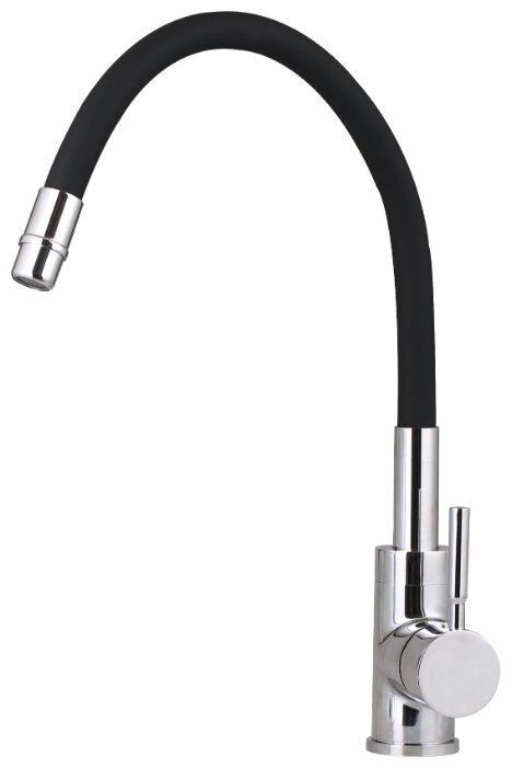 Смеситель для кухни GROSS AQUA ColorFlex 3241508B  врезной, однорычажн. черная(308)