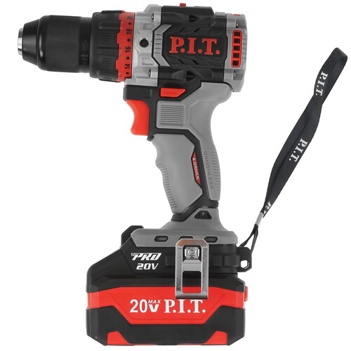 Дрель ударная аккумуляторная P.I.T. PSB20H-13D SOLO (20В, 75Нм, метал патрон 13мм, 2ск,коробка)