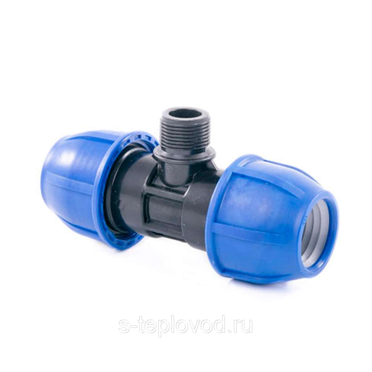 Тройник ПНД TEBO 20х1/2х20 НР