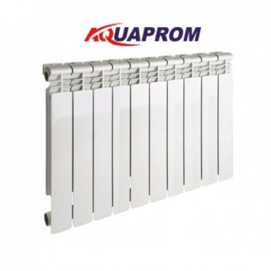 Радиатор Биметаллический AQUAPROM  10 секций, 500мм/80мм, 130Вт, белый — купить в Кургане, цены в интернет-магазине «АкваТехника»