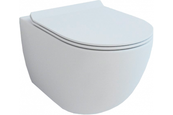 Унитаз подвесной Смар Сити Rimless, сид. ультро тонкое дюроп. с микр.Soft Close белый VT1102W