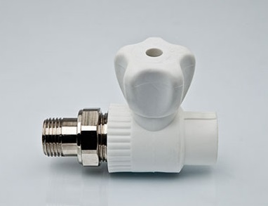 Кран шаровой PP-R TEBO 25х3/4"  прямой,  со сгоном