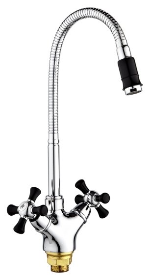 Смеситель для кухни РМС  SL92BL-279F  гайка двухвентильный, хром