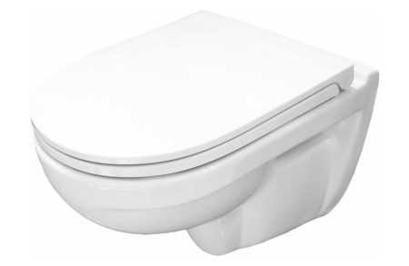 Унитаз подвесной SANITA LUXE Best SL DM горизонтальный выпуск, сиденье дюропласт  