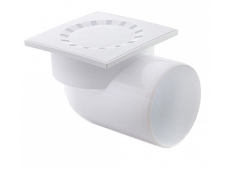 Трап для ВНУТР. КАН.   110 150х150 пластик горизонтальный 