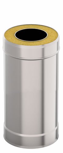 Сэндвич-труба УМК 115*200мм*1м 0,5мм/0,5мм нерж + нерж по конденсату 