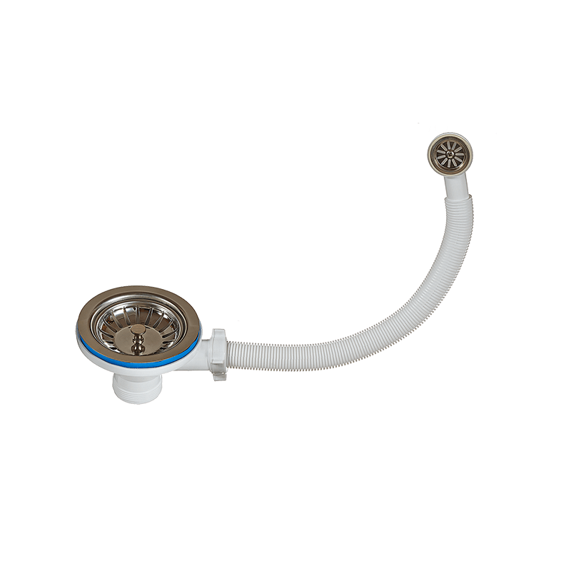 Сифон для раковины ОРИО А-5007 1,5 с переливом для мойки, большой выпуск ан. А0142S