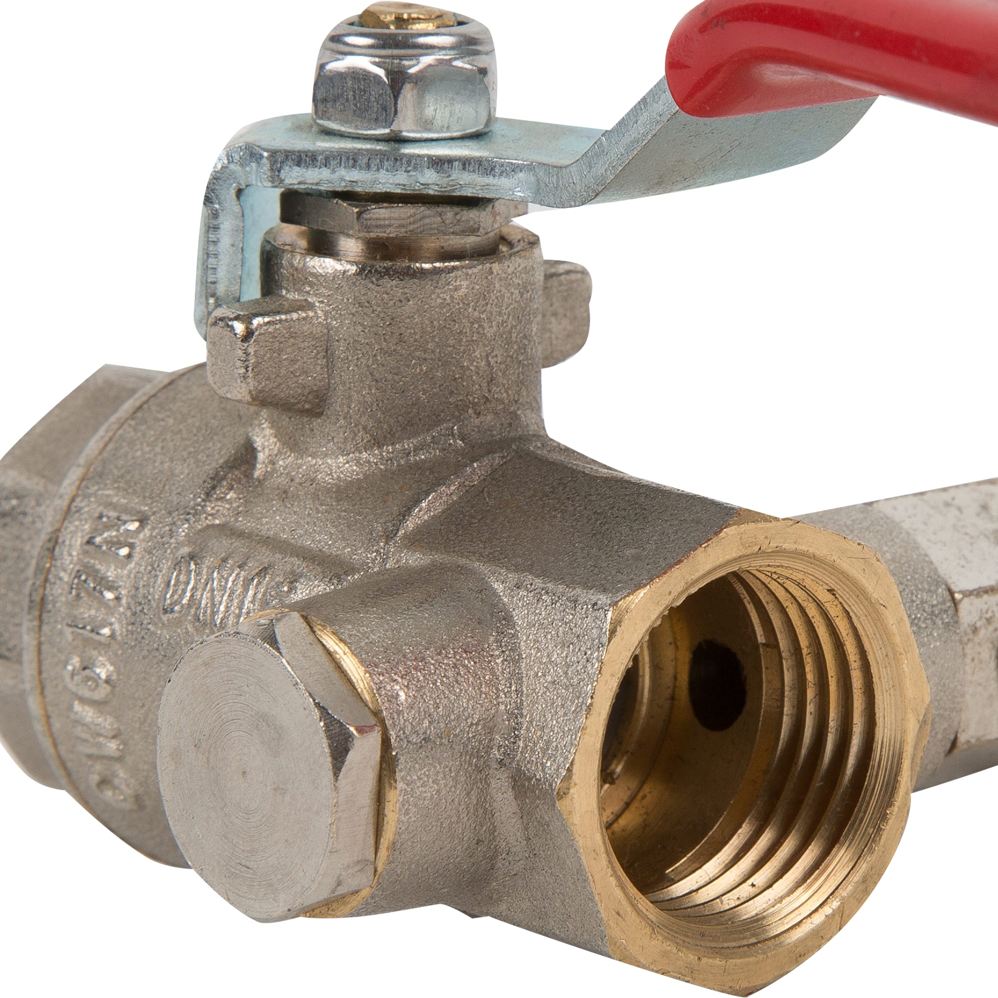 Кран шаровой латунь LD  Pride  1/2", бабочка,чёрная вн/вн  с дренажем и воздухоотводчиком