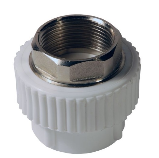 Муфта комбинированная PP-R TEBO 50х1 1/2" ВР под ключ