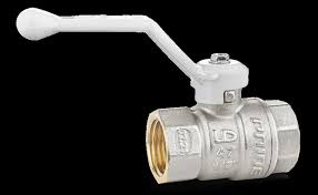 Кран шаровой латунь LD  Pride  3/4", рычаг белый вн/нар,  