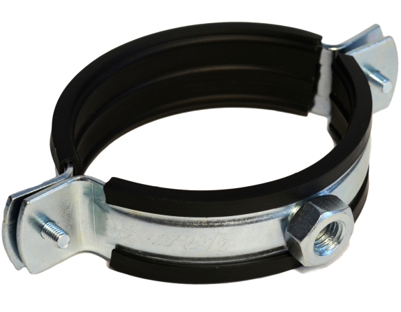 Крепление трубы  1 1/2" с резинкой и шпилькой М8 (47-53мм)