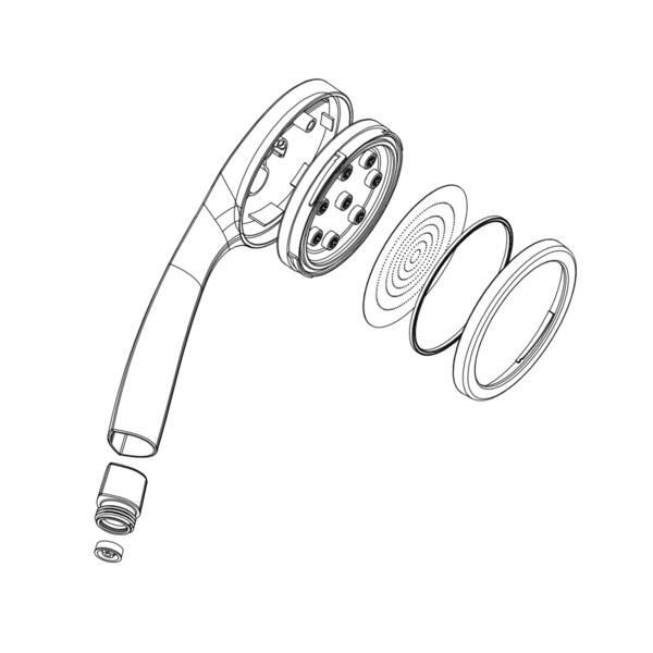 Лейка для душа IDDIS SpaHome SPA1F00i18   хром  — купить сантехнику в Кургане, цены в интернет-магазине «АкваТехника»