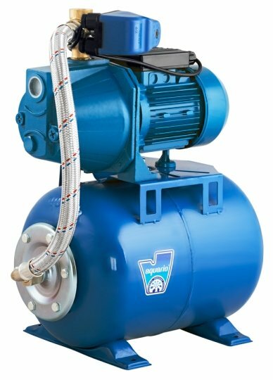 Станция насосная AQUARIO AUTO AJC-101В 1000Вт, 60л/м, 54м чугун, 24л, сталь