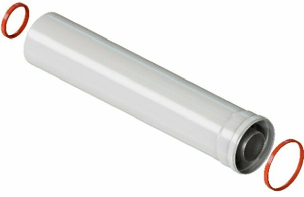 Удлинение дымохода D60/100 труба универс. раструб 1000мм арт.Y-002