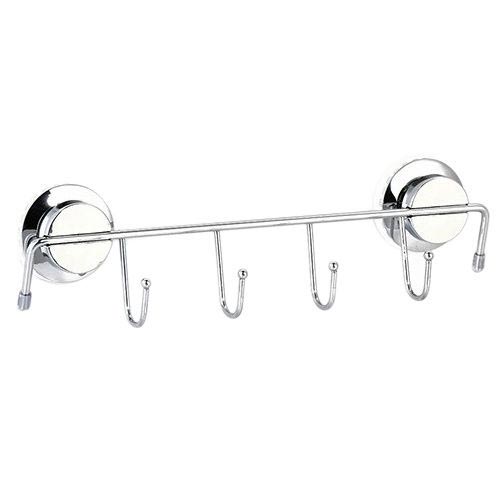 Держатель для полотенец FORA ATLANT A004 30 см с 4 крючками на присосках