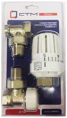 Комплект термостатический угловой СТМ ТЕРМО CARKTA12 1/2",   