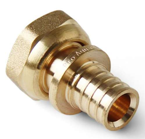 Муфта PRO AQUA 16х1/2" аксиал/с накидной гайкой    