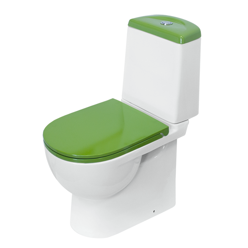 Унитаз компакт SANITA LUXE Best Color Green SL DM  белый 