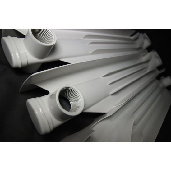 Радиатор Биметаллический AQUAPROM  10 секций, 500мм/80мм, 130Вт, белый — купить в Кургане, цены в интернет-магазине «АкваТехника»