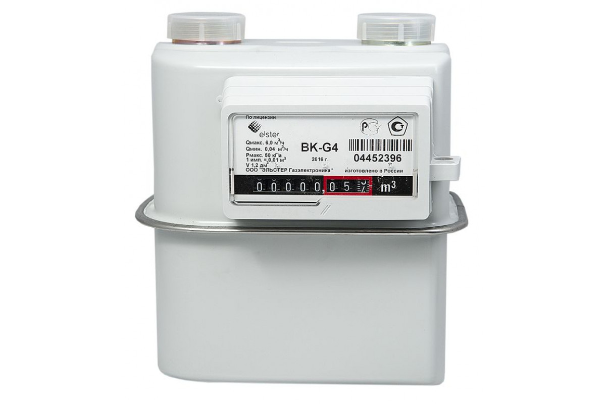 Счетчик для газа  ВК G-4 правый  без термокоррекции