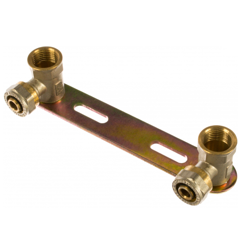 Угольник STM 16х1/2" вн/цанга на планке для крепления смесителя