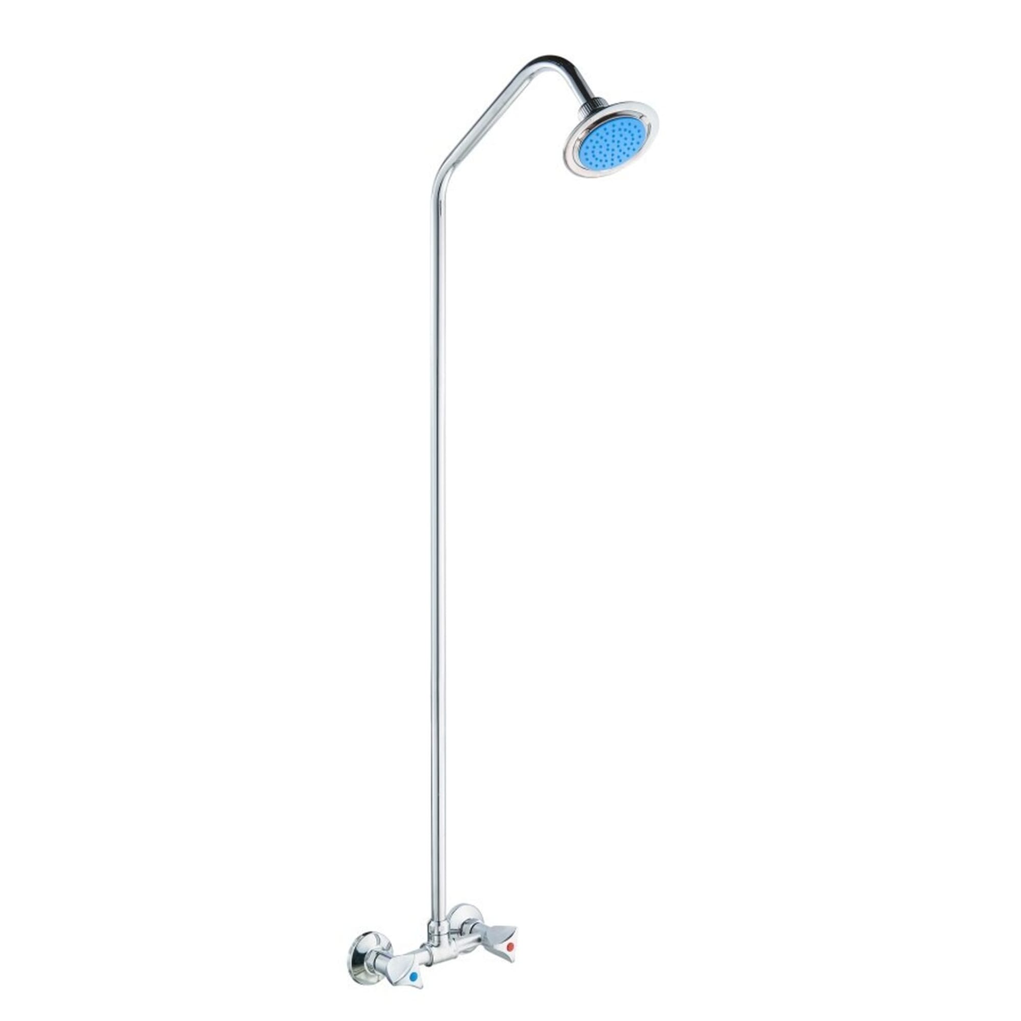 Стойка для душа РМС  SL80-003-9 хром   верхняя лейка, метал. стойка, эксцентрики, отражатели 