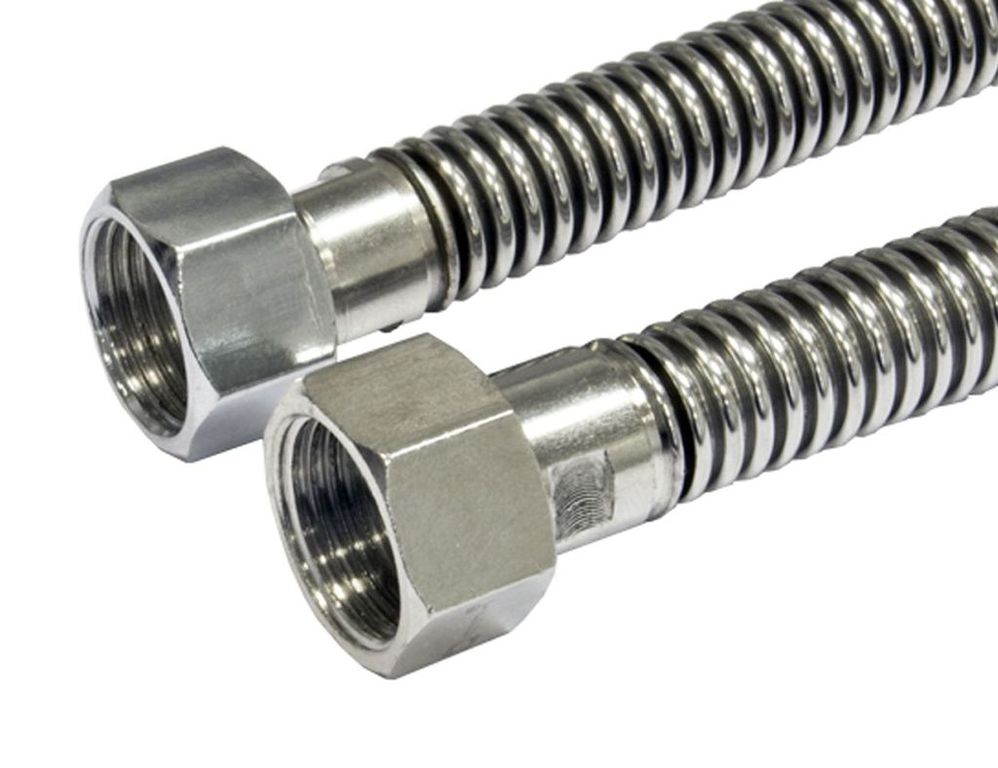 Подводка гибкая для газа сильфонная  150см 1/2", вн/вн 