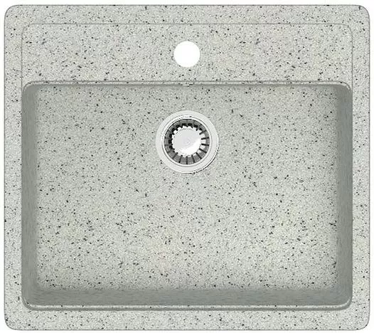 Мойка врезная    AGATA 9/Q10 светло серый 570*505*200мм матовая из искуственного камня