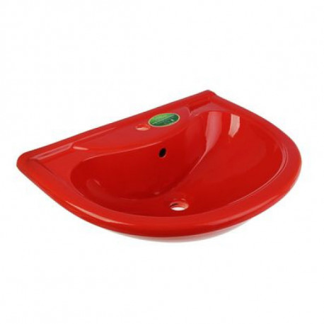 Умывальник СТАРЫЙ ОСКОЛ Престиж   красный, — купить подвесные раковины в Кургане, цены в интернет-магазине «АкваТехника»