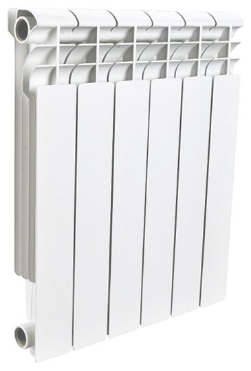 Радиатор Алюминиевый ROMMER  Profi 8 секций, 350мм/80мм, 115Вт, белый