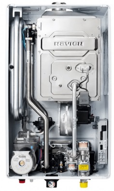 Котел газовый настенный NAVIEN DELUXE-С COAXIAL-13К, 13кВт,  двухконтурный, закрытая камера сгорания — купить котлы отопления в Кургане, цены в интернет-магазине «АкваТехника»