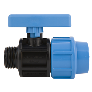 Кран шаровый ПНД TEBO 32х1" НР