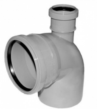 Отвод для ВНУТР. КАН. РТП 110/87* фронтальный с выходом в верх на 50 прямой
