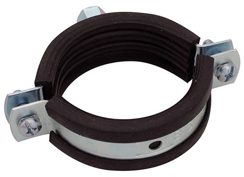 Крепление трубы  6" с резинкой и шпилькой М8 (159-168 мм) 