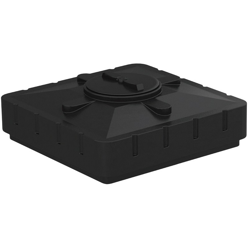 Бак для воды  240л чёрный для душа 950х950х440