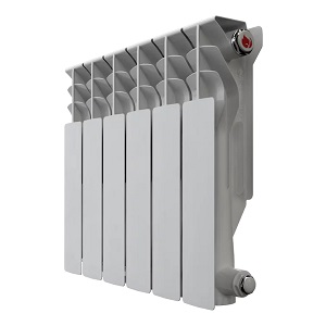 Радиатор Алюминиевый НРЗ ЛЮКС 4 секции, 350мм/100мм, 123Вт 