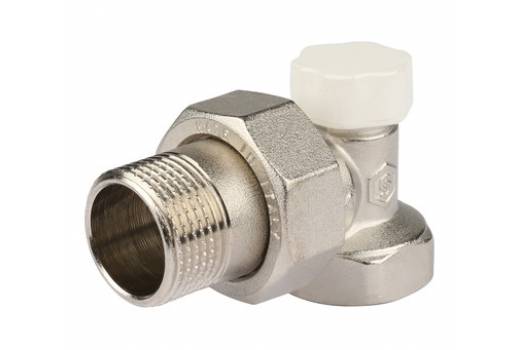 Клапан регулируемый запорный STOUT SVL 1156 000020 3/4",  угловой со сгоном