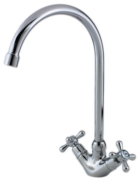 Смеситель для кухни ESKO Vienna VN 06-2  врезной, двухрычажный хром