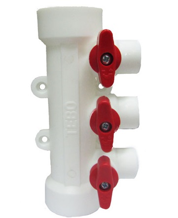 Коллектор PP-R TEBO 32х20х3   красный