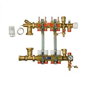 Коллектор  GIACOMINI R557FY008 1"х18/8 с расходомерами   