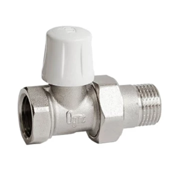 Клапан регулируемый запорный OGINT  3/4", вн/нар, прямой с герметичной прокладкой 022-4824