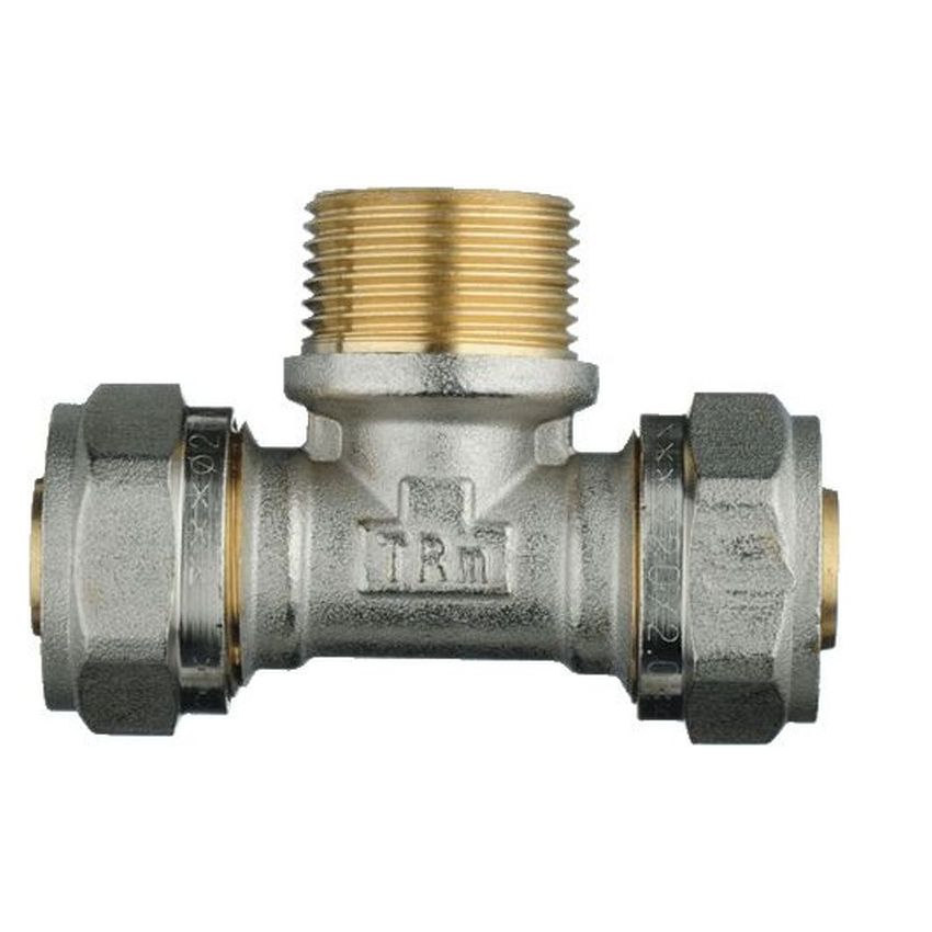 Тройник STM 20х3/4" нар/цанга