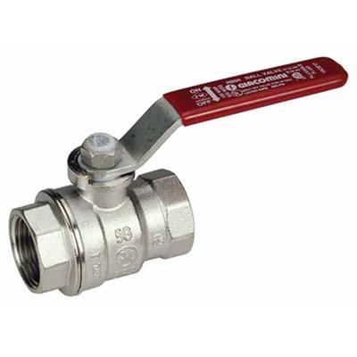 Кран шаровой латунь GIACOMINI R850 х024 3/4", рычаг, вн/вн  